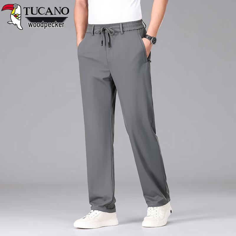 TUCANO Men s Ice Silk Straight-Leg Casual Pants 3XL