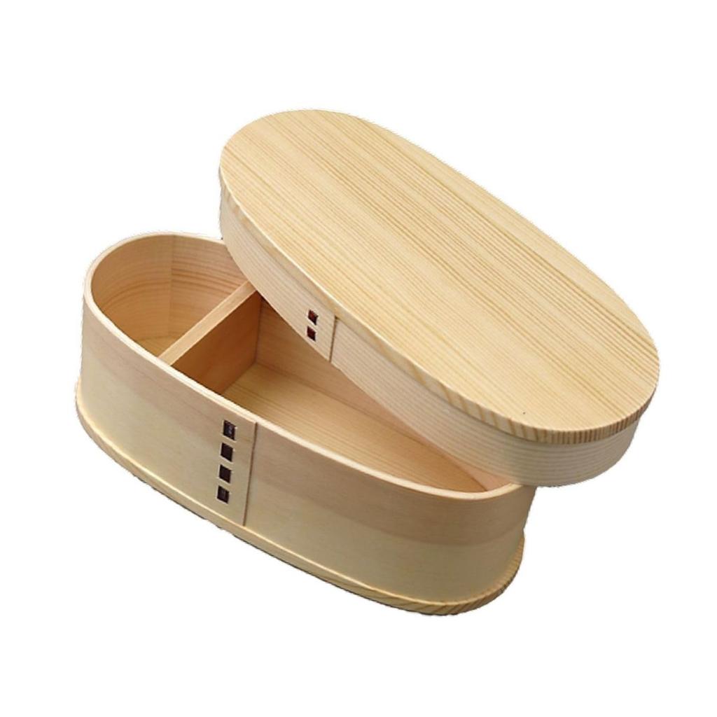 Magewappa Bento X X Natural Current Model J-kitchens Box, 18.5cm 8.5cm 6.3cm, 400ml, White,