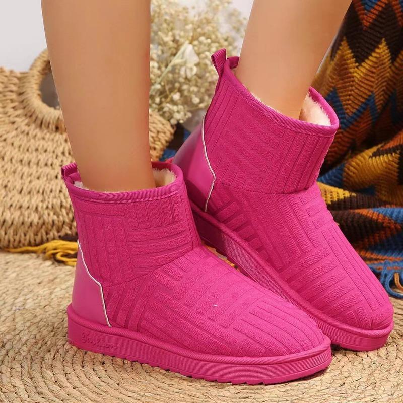 New Winter New Thick-soled Velvet Thickened Snow Boots Women's Warm Towel Short Boots Cotton Shoes Women