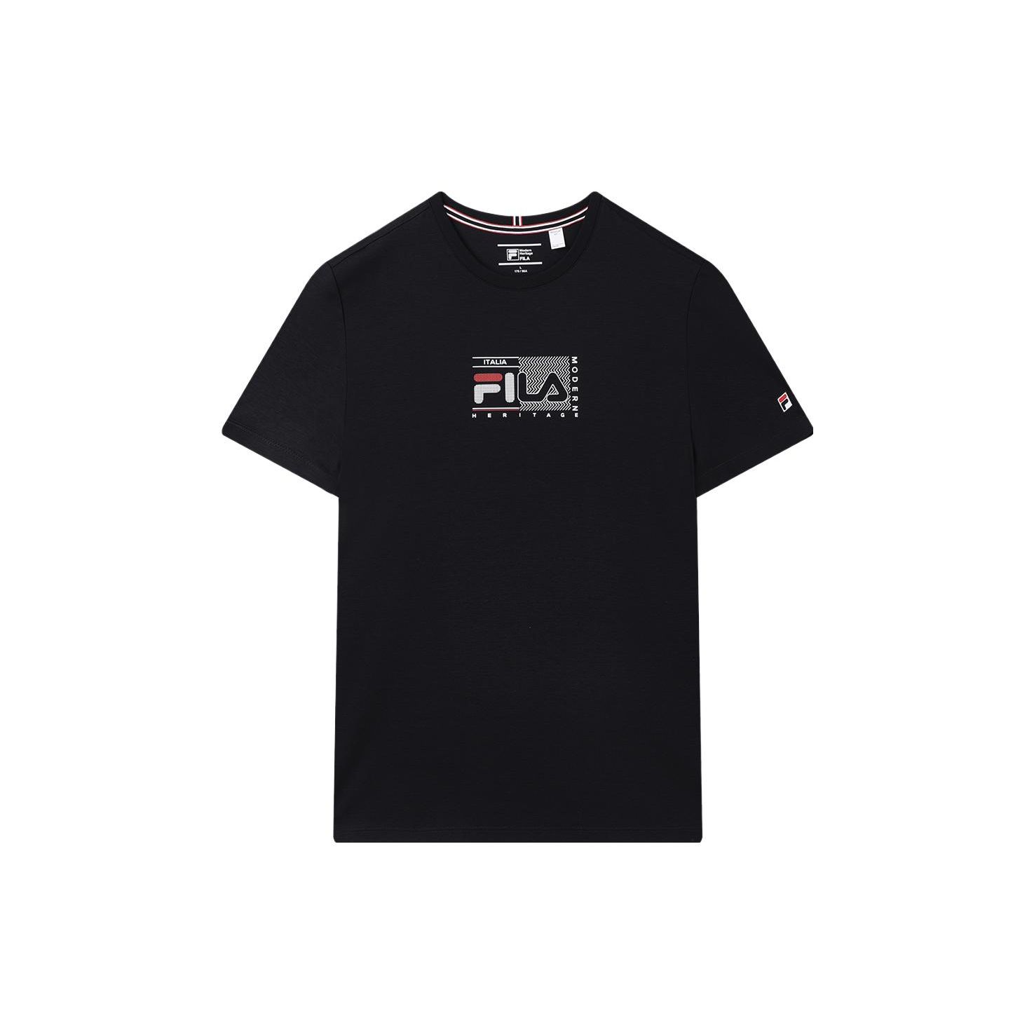 

FILA Logo Print Casual Knit Short Sleeve T-Shirt Men Tops Legendary-Blue F11M321108FNV XXXL
