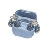 Korean Elegant Bling Flower Shaped Earphone Clip Charms Earphone Jewelry Wireless Earbuds Decoration For Girls Creative Gift