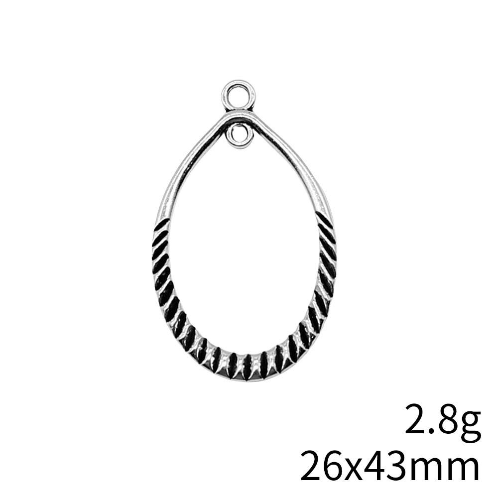 Valentine's Day Accessories Women Water Drop Moon Connector 2 Hole Pendants For Earring Accessories Parts Cheap Cute Stuff Accessory Parts