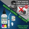 SERVAVEXA Zestaw do czyszczenia głowicy drukarki atramentowej 105 ml dla Epson HP Canon Brother Lexmark - Roztwór i narzędzia do odblokowania dysz głowicy drukującej