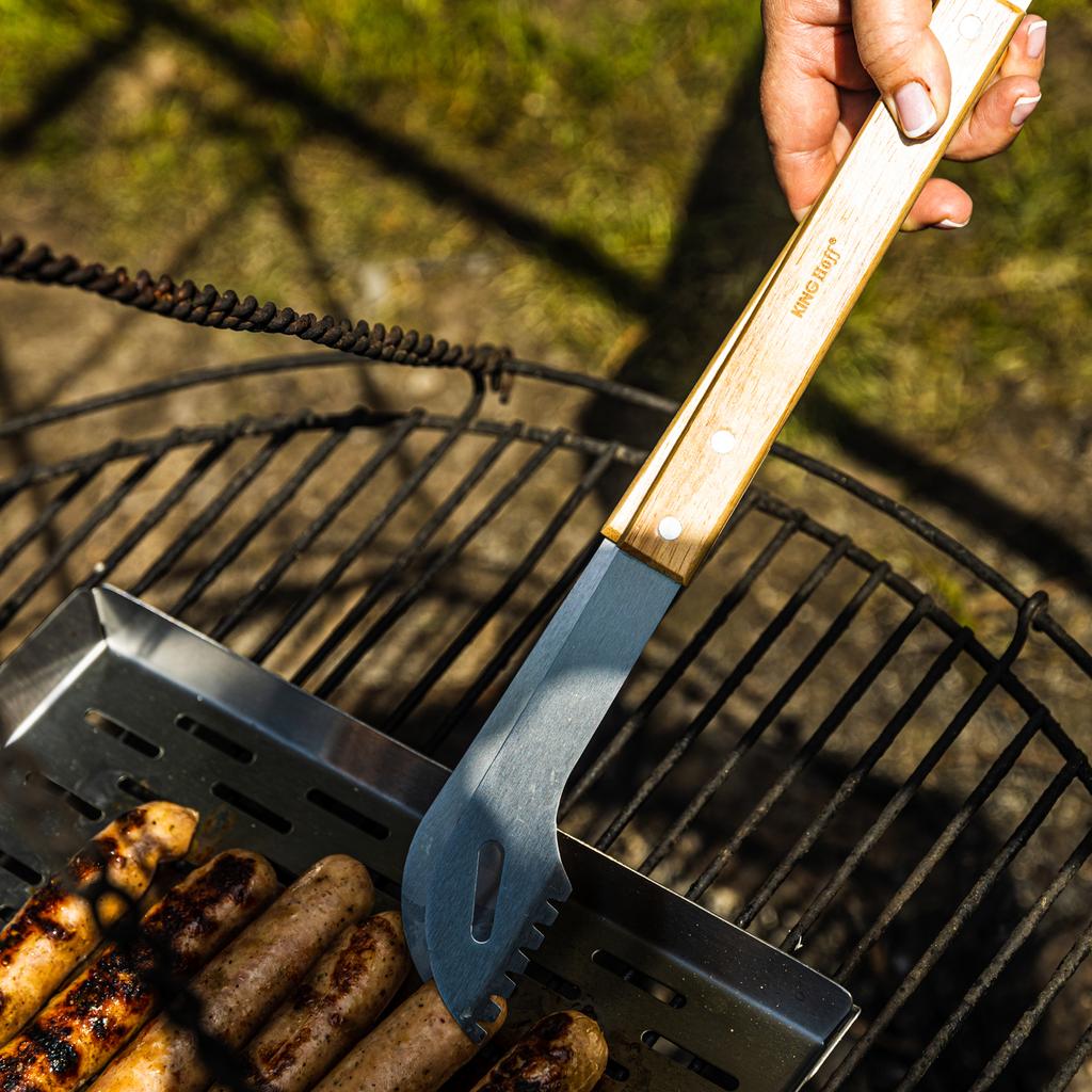 Zestaw przyborów do grilla, 3 elementy, Narzędzia do grillowania, KINGHOFF KH-1918