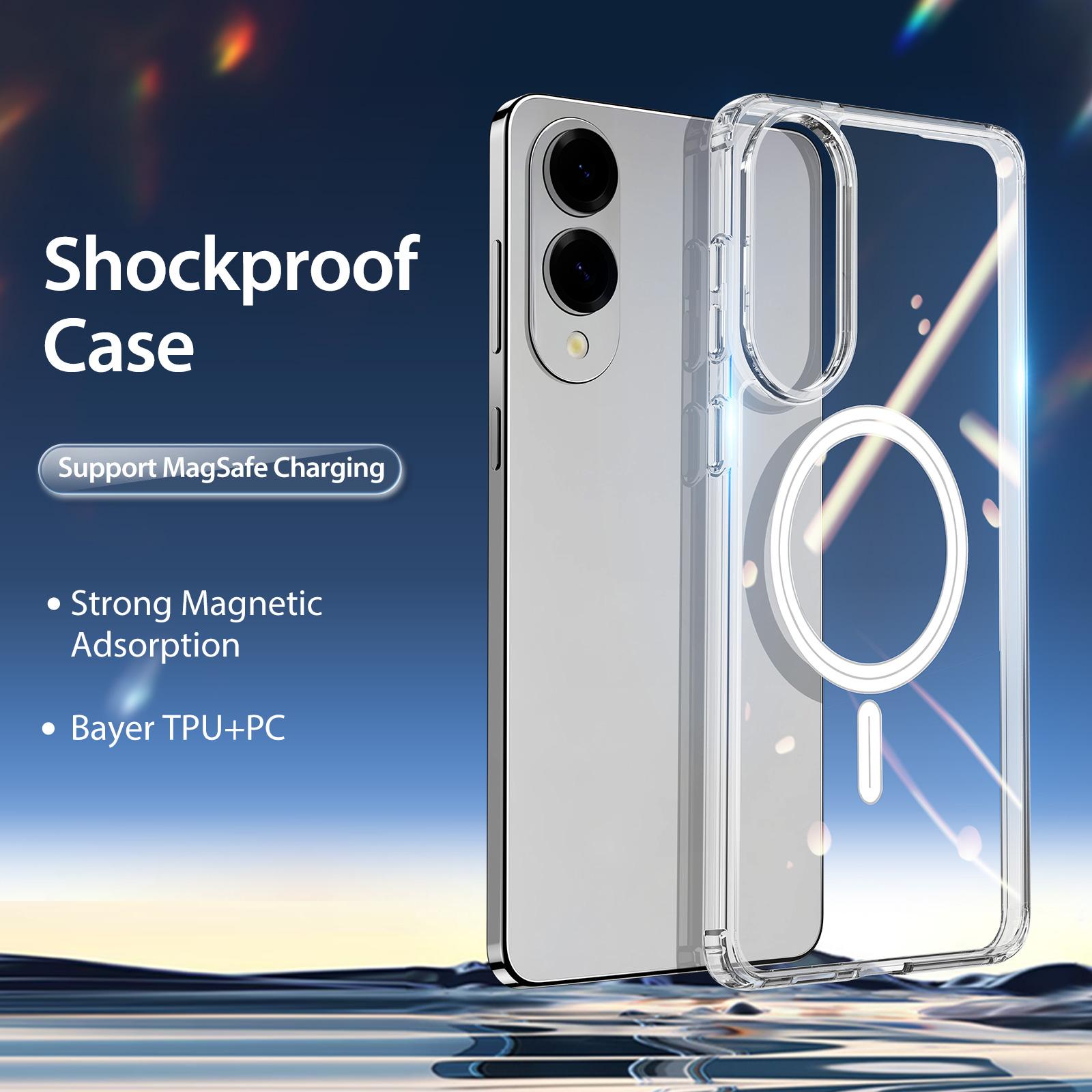 

For Samsung Galaxy S25 Edge Back Cover DUX DUCIS Clin Series Clear Phone Case Compatible with MagSafe Clear