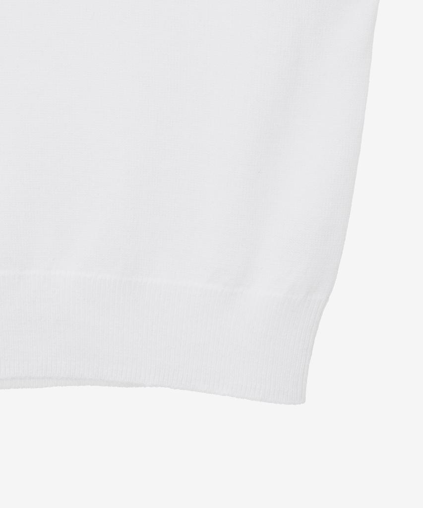 BASIC HOUSE Women'S Acrylic Open Collar Sweater White Lzkt3201