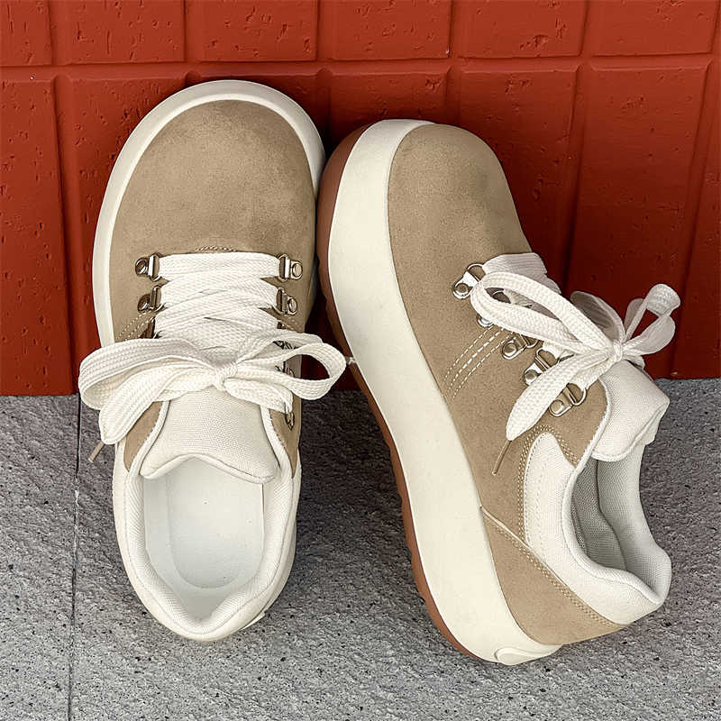 Fashion Chunky Flat Sole Men's Sneakers Popular Casual Men's Summer Moccasins Yellow Men's Shoes Sport Caregiver Casuall Branded