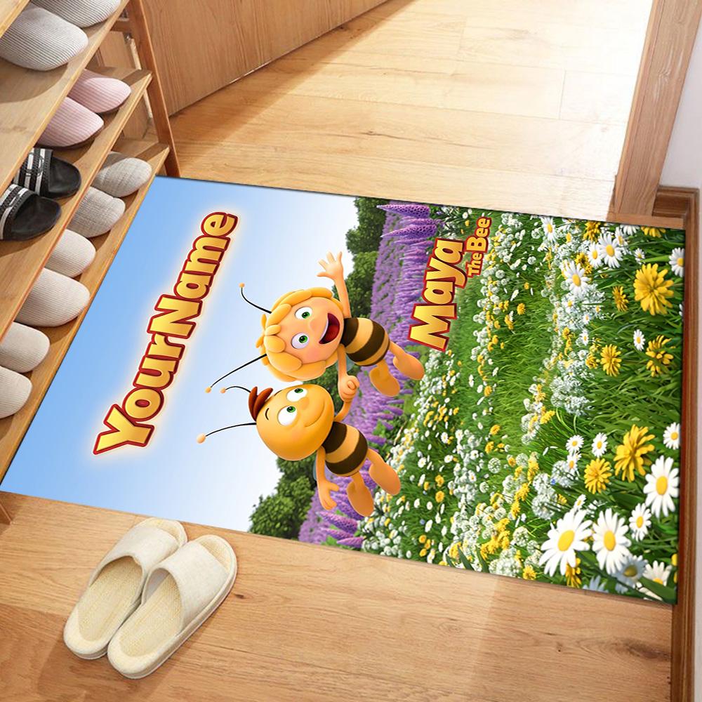 Biene Maja Personalized Name Carpet Design for Decorate room Outdoor Dormitory Dining Room Antislip Carpet Decorate Offices Perfect Gift for Women/Men