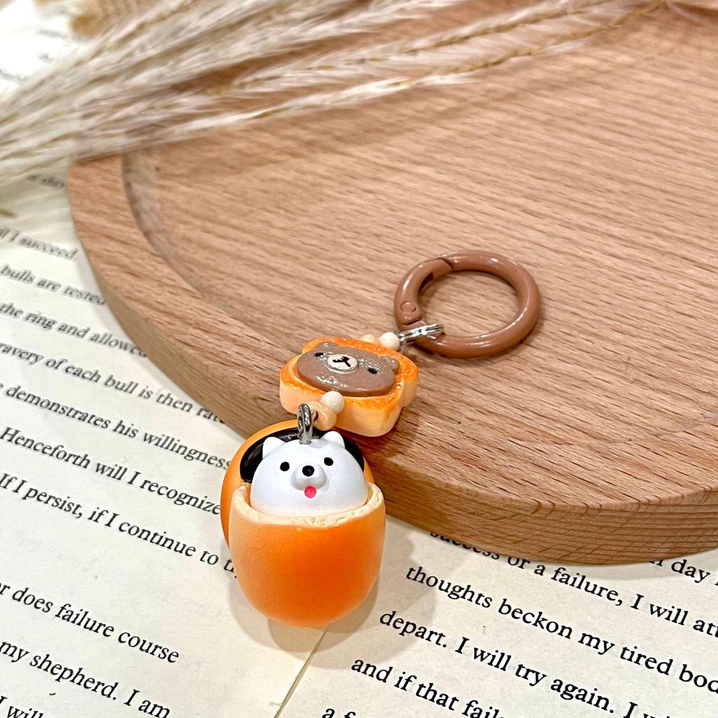 Macaron Biscuit Sandwich Toy Keychain: Japanese Dessert-Inspired Phone Charm & Backpack Pendant