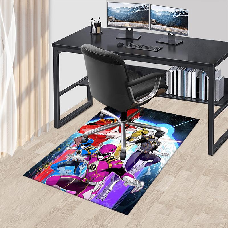 

1pc Power Rangers Anime Cartoon Design Office Chair Mat Non-Slip Carpet for Home Decor, Living Room, Bedroom, Game Room - Perfect Gift for Fans!Y052 60cm by 90cm