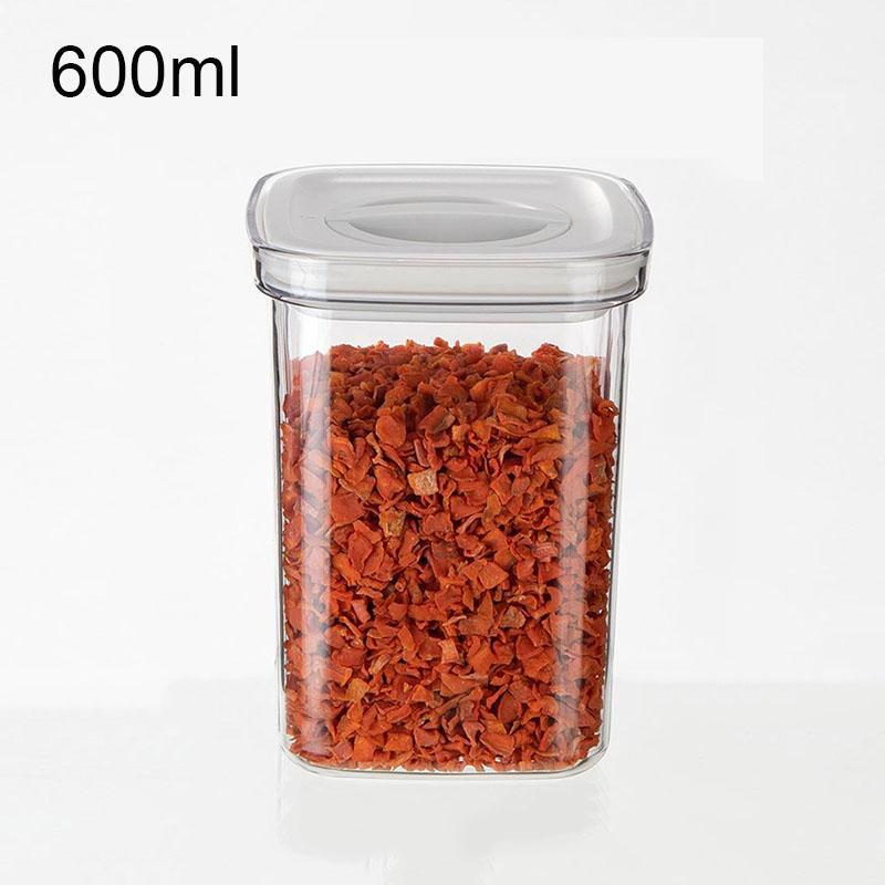 

600/2000 мл Герметичные банки Кухонный органайзер для хранения зерна Большая емкость Пластиковый влагозащищенный контейнер для хранения Бытовые банки для приправ
