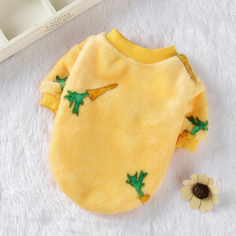 

Осенняя теплая флисовая одежда для собак, мультяшная куртка для домашних животных, костюм щенка, жилет Тедди, французский бульдог, чихуахуа для маленьких собак, кошек, рубашка, пальто, одежда M