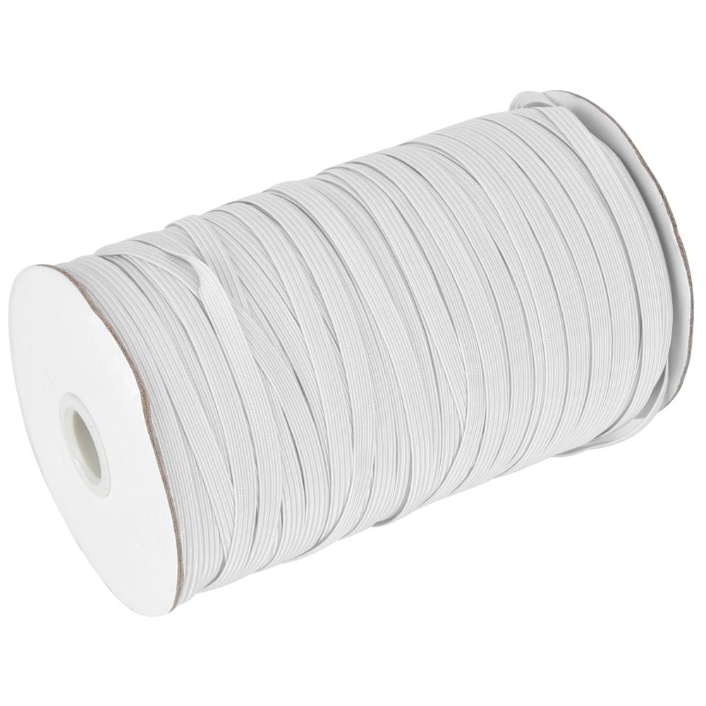 

200 Yards Roll Elastic Band High Elasticity Multifunctional for Protective Clothing 6mm WidthWhite