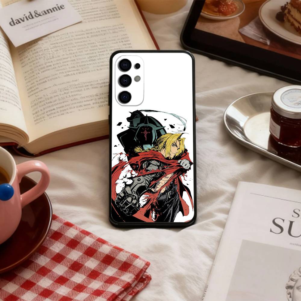 F-Fullmetal Alchemist Brotherhood   Phone Case For Samsung S 25,24,23,22,30,21,10,9,Ultra,Plus,Lite,FE,4,5 G Soft Black Case