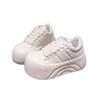 2025 spring and autumn new thick-soled muffin sports big head bread little white shoes children's popular casual board shoes