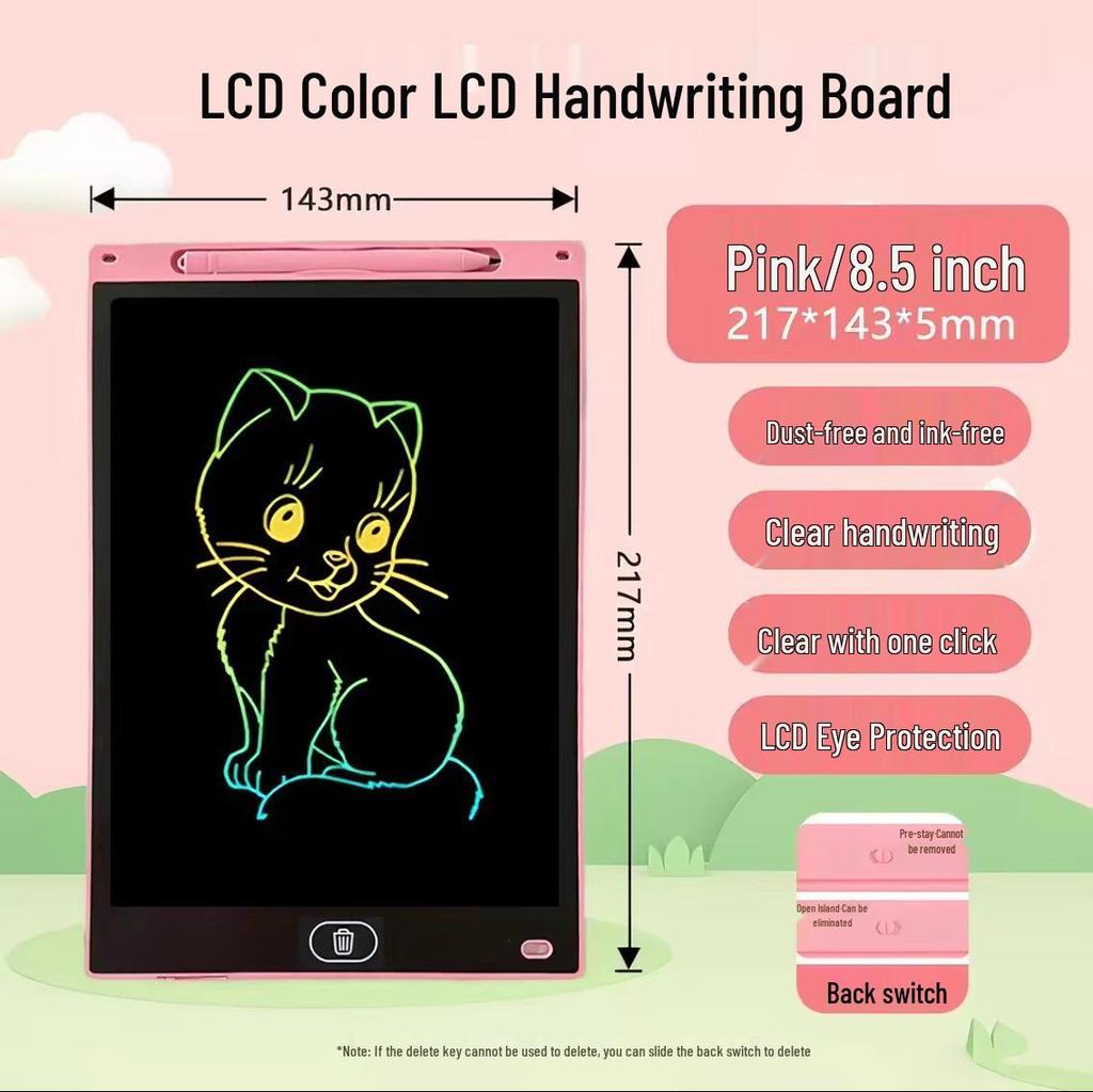 Children's LCD Drawing & Writing Tablet - Erasable Electronic Art Board Toy