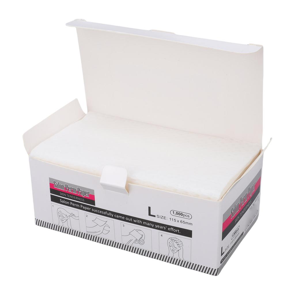 1000PCS Hair Perm Paper Breathable Heatproof High Toughness Thin Mesh Hair Styling Curling Paper for Home Salon Shop