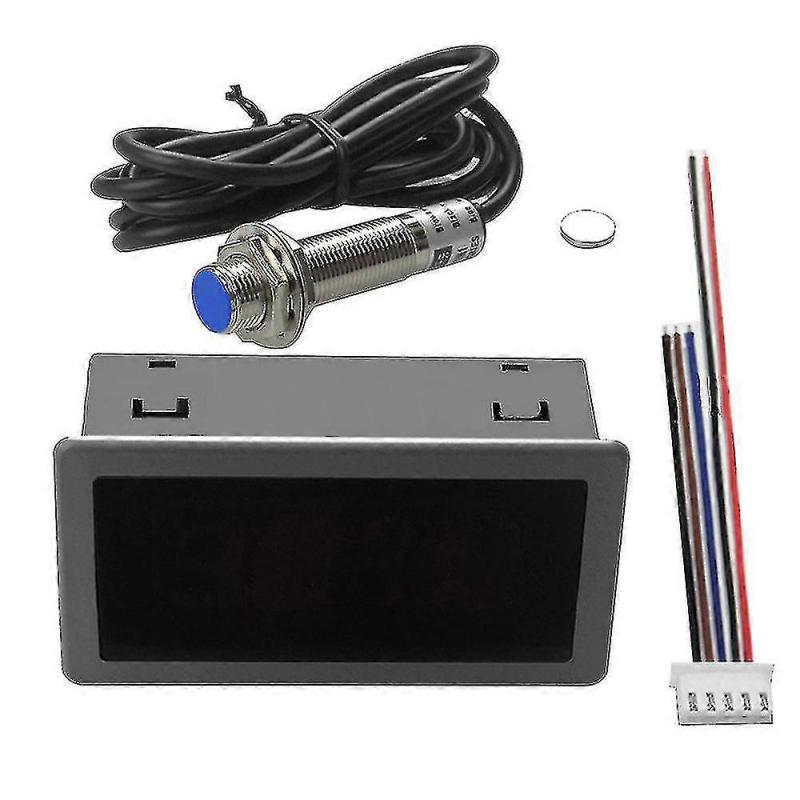 Digital Led Tachometer Rpm Speed Meter+hall Proximity Switch Sensor Npn   -Yx