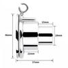 FRRK Stainless Steel Negative Chastity Lock with Silicone Dildo Head Penis Lock Cock Cage Male Chastity Belt Abstinence Sex Toys