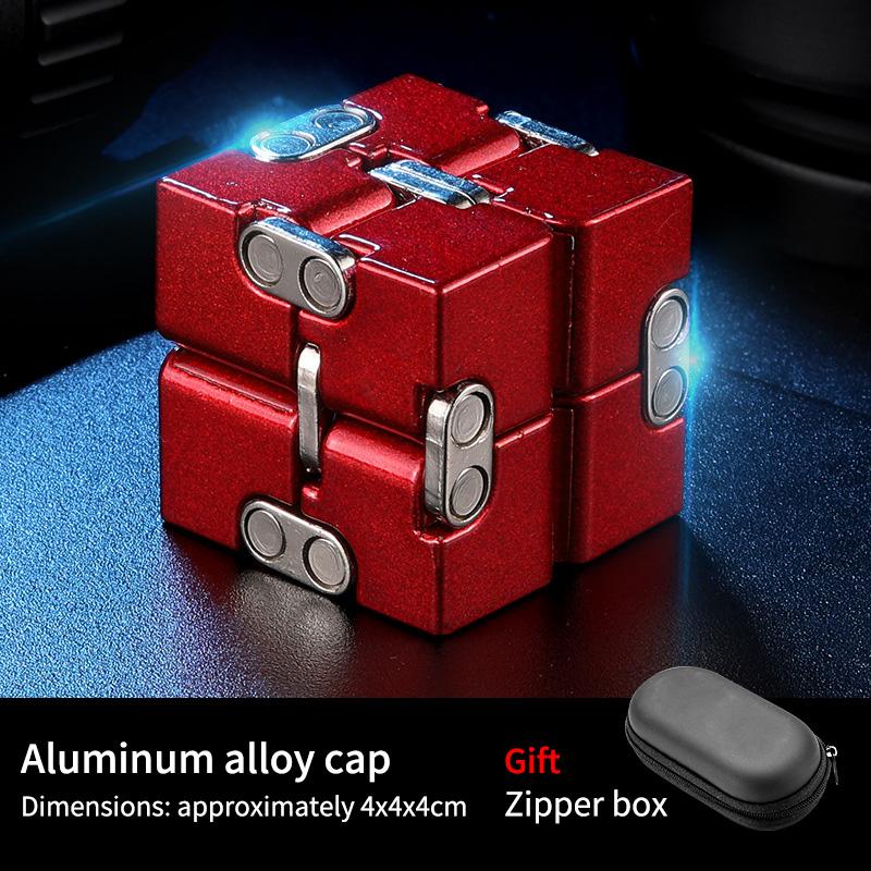 Alloy Infinity Cube Fidget Toy Ultra-Durable Sensory Stress Reliever for Adults & Kids Anxiety Relief Gift