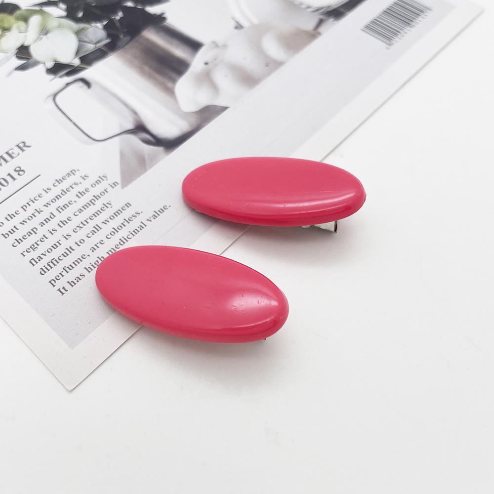 Japanese Cute Oval Duckbill Hair Clip for Women - Fresh, Fashionable Bangs and Top Clip