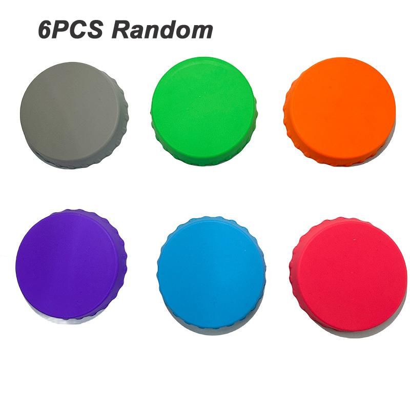 

6PCS Beverage Can Covers Reusable Leak-proof Sealing Fits Standard CansSilicone Soda Can Lids Beer Juice Drink Can Protective