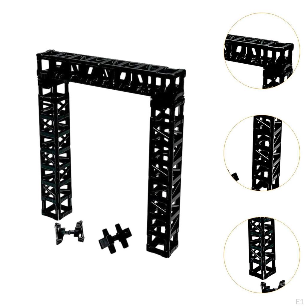 Model Display Items Set Organizer Cartoon Character Storage Box Kit Stand Black