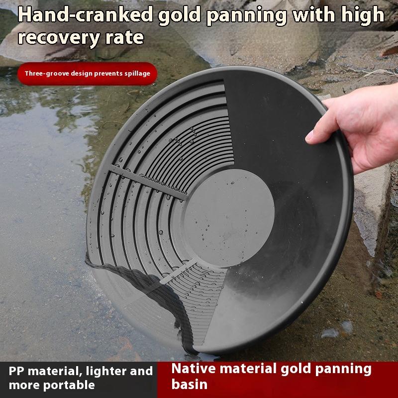Riffle Design Goldwaschschale Waschsatz, 1/3/5 Stück Perfekt für Goldwaschen im Freien und Metalldetektion