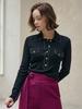 M.GRAF Metal Line Soft Wool Collar Rib Knit