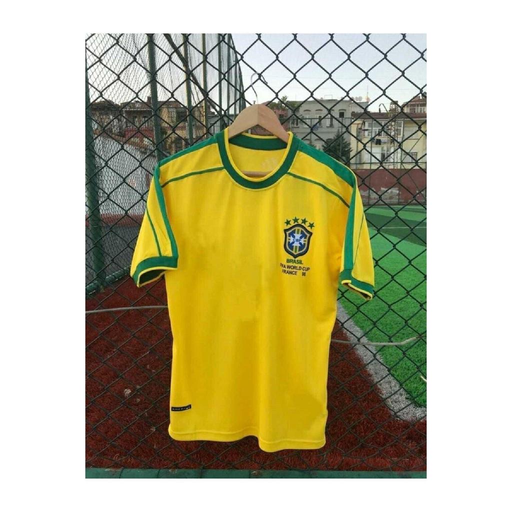 Brazilian National Team 98 World Cup Ronaldinho Gaucho Nostalgia Jersey