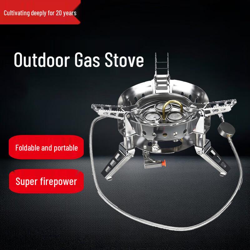 Beifu 9-Piece Portable Gas Camping Cookware Set