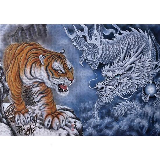 Puzzle Life Черный дракон Свирепый тигр Пазл — фото 2
