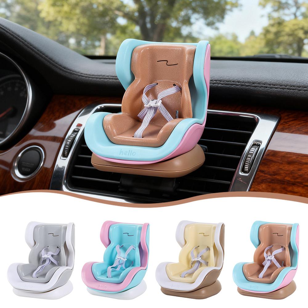 Durable Car Doll Safety Seat Plastic Cartoon Chair Model Car Interior Styling