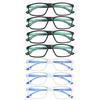 7PCS Reading Glasses Ultra-Light HD Reading Glasses for Men & Women - Stylish Square Frame Portable Design Adjustable