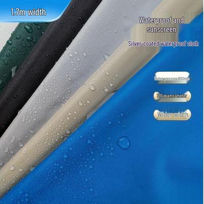 1.7m Wide 210D Silver Coated Oxford Cloth Waterproof Sunshade Fabric for Cars