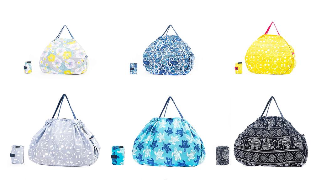 Joyeux Shupatto Compact Smiley Yellow Bag, Face,