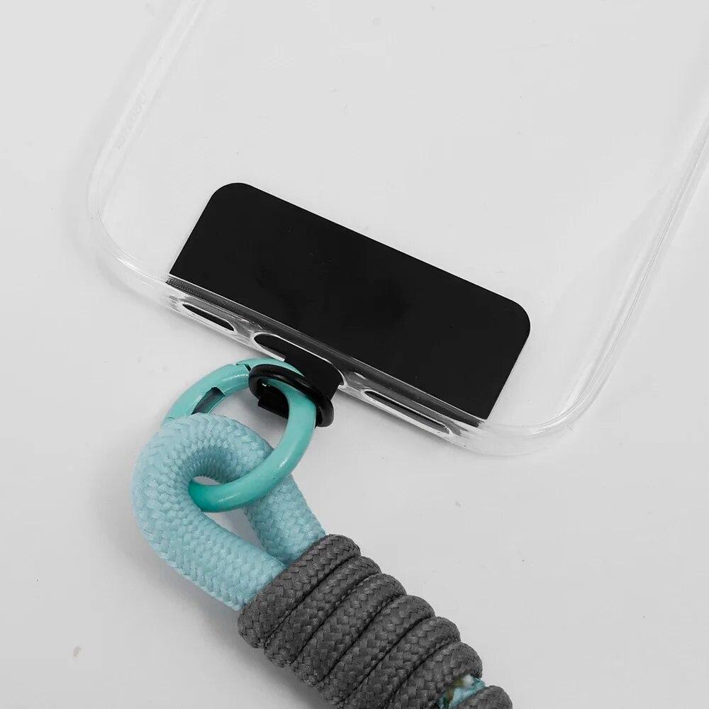 Cordino Metallico Per Cellulare 2 Pezzi – Catena Dorata Con 4 Clip Universali, Corta E Lunga, Per Smartphone E Accessorio Moda