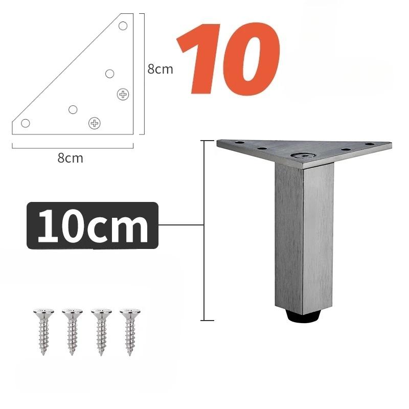 4PCS Hardware Feet Accessories Adjustable Furniture Legs Metal Supporting Foot for Coffee Table Cabinet Chair Sofa Bed Furniture