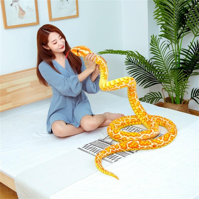 Oversized Snake Prank Toy Stuffed Animals Toy for Adult Halloween Stuffed Snake Figure Toy Prank for Kids