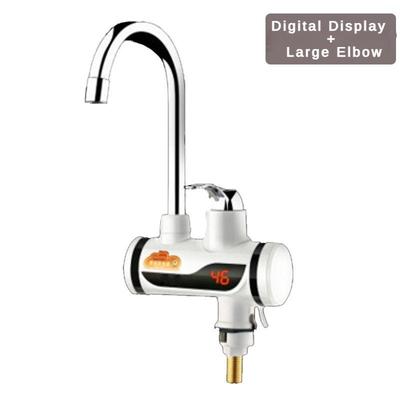 3000W Kitchen Hot and Cold Dual Purpose Heater Instant Heating Stainless Steel Faucet Household Digital Display Electric Faucet