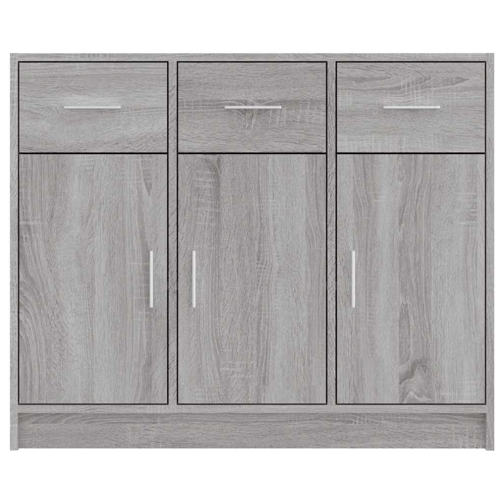 Sideboard Gray Sonoma 91x28x75 cm Particleboard