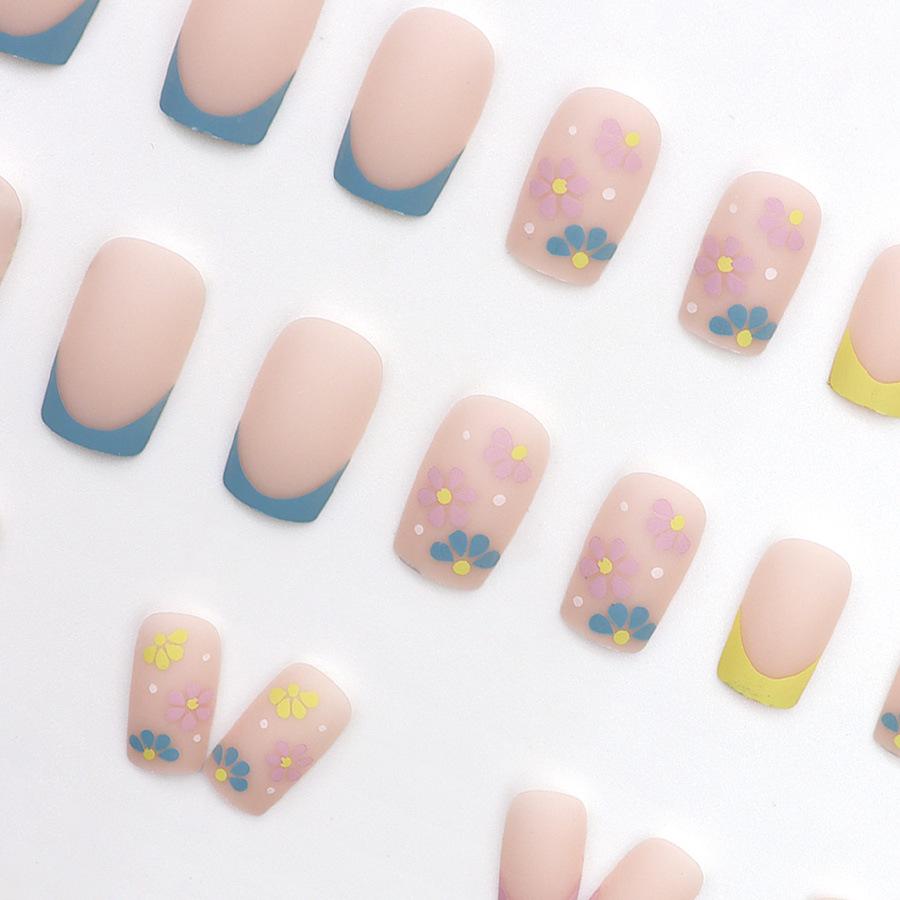 24 de bucăți tablete mici, proaspete și colorate, cu flori drăguțe, culoare macaron, temperament francez, elegant, european, purtând armură