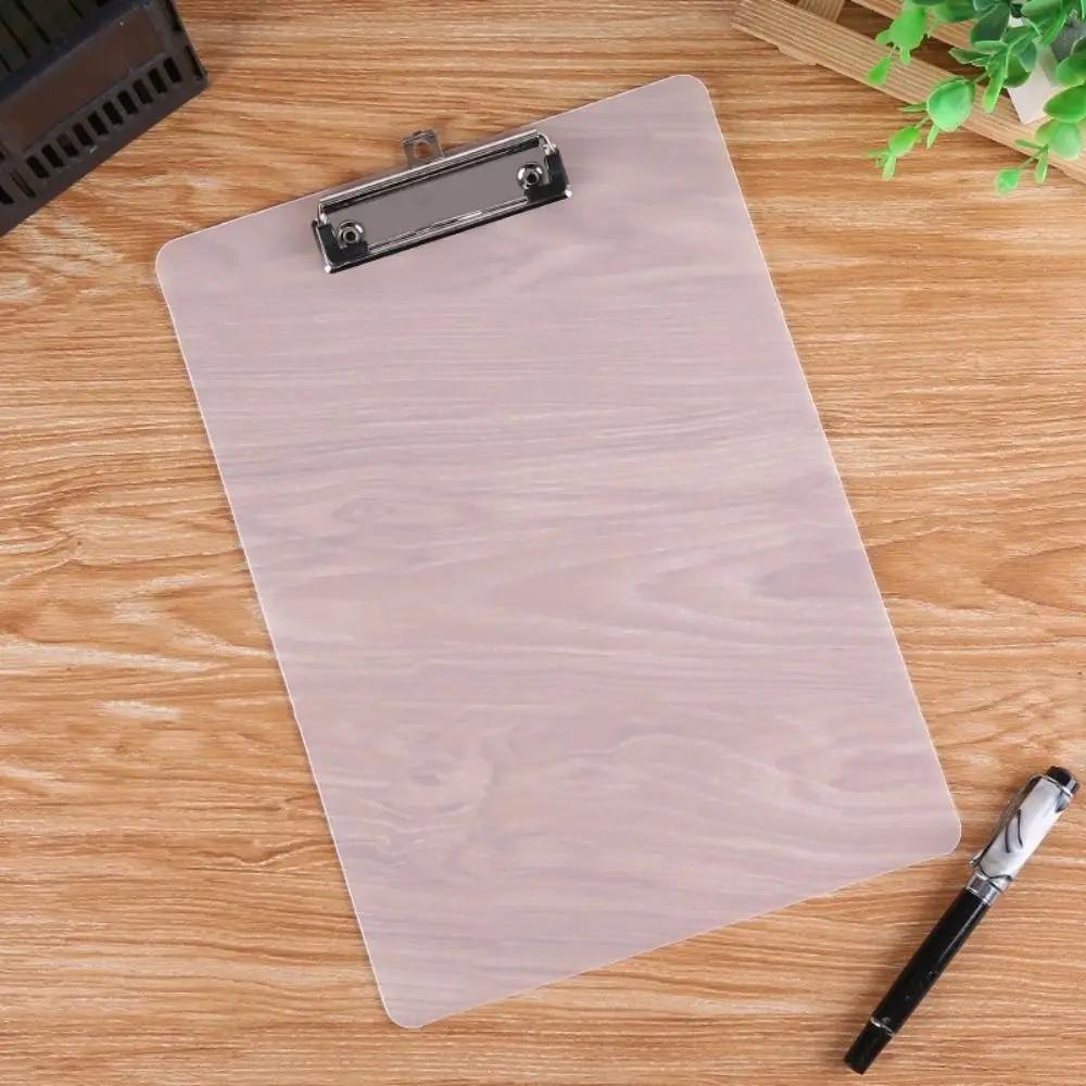 With Low Profile Gold Clip A4 Writing Clipboard Writing Tablet Writing Sheet Pad File Folder Board Clamp Document Folder