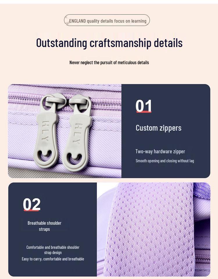 Kuromi Lightweight Cartoon Backpack for Girls - Cute, Weight-Reducing, Ideal for Kindergarteners