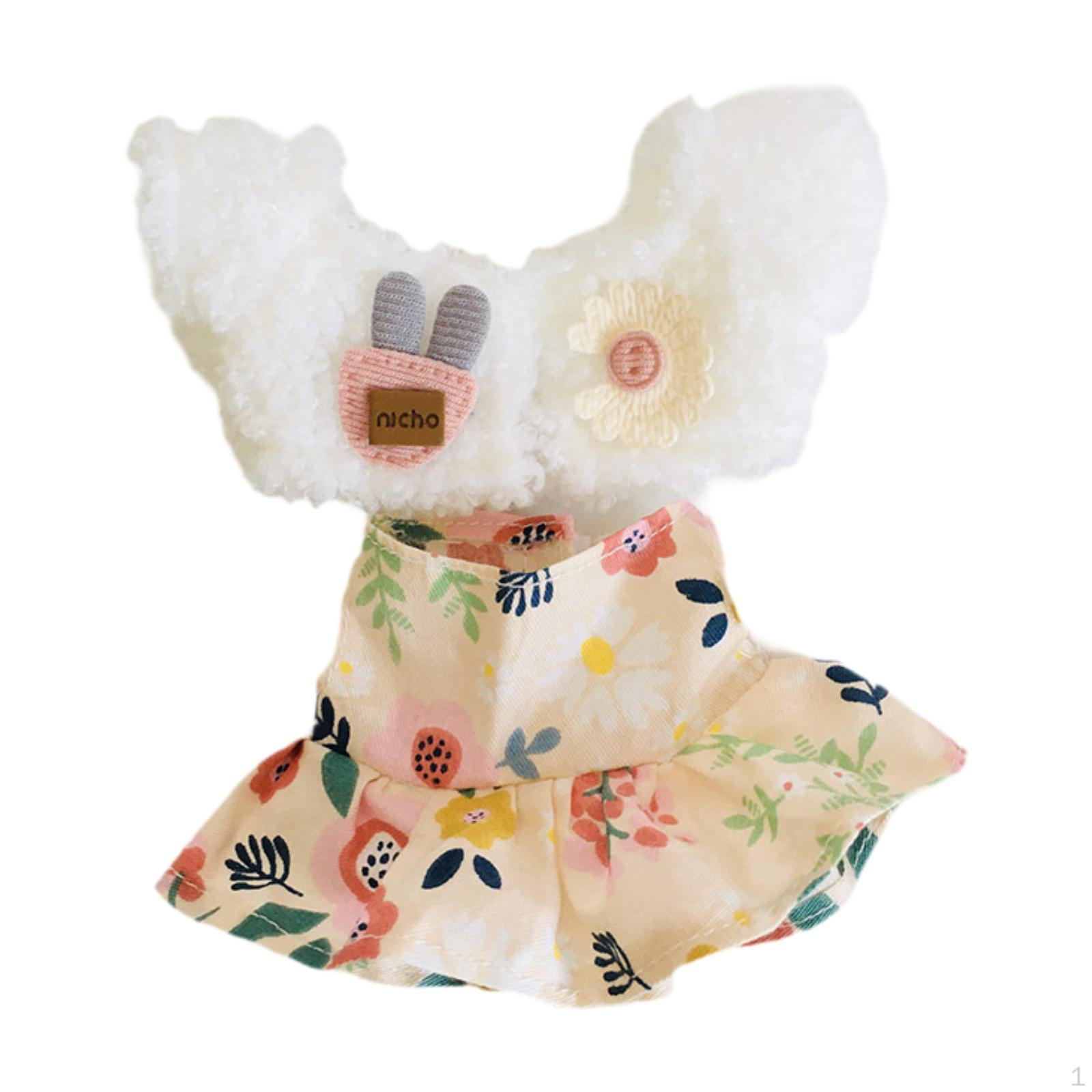 

Elegant Floral Doll Outfit for 17 Dolls dancing petals