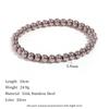 Simple Vintage Gold Silver Stainless Steel Elastic Bead Bracelet Punk Rock Style Party Accessories Jewelry