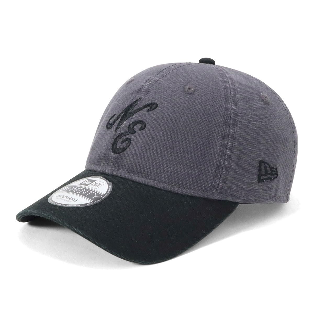 

Кепка New Era 9TWENTY Low Dark 920 Washed Duck Gray NER36C7982, Графитовый/Черный, M/L, Черный, 14388751,