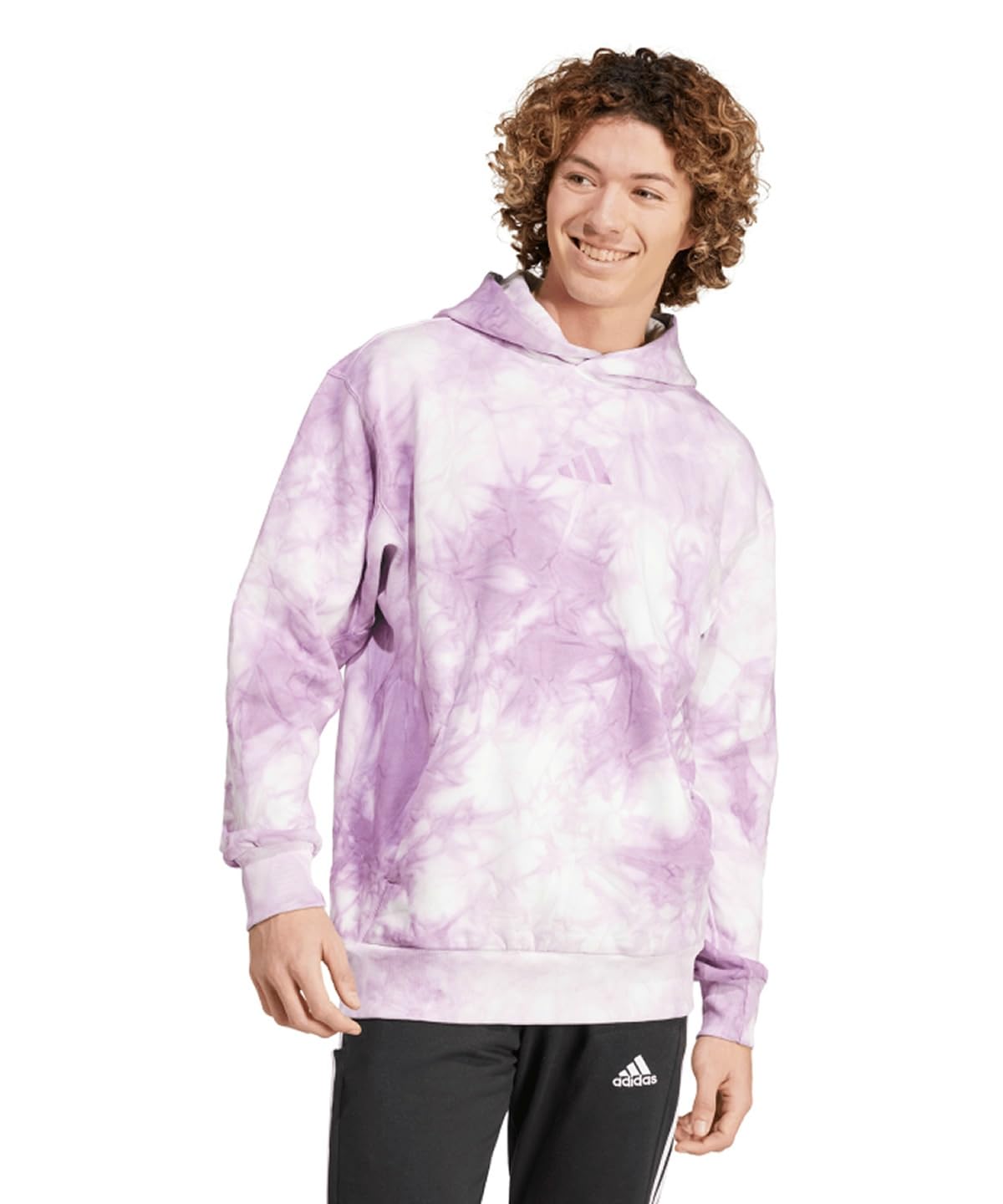 

Adidas ALL SZN Fleece Washed Hoodie JSH69 Purple Men s Pre-Rubbed (IY6590) J/L