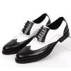 Oxfords Herren Lederschuhe Formelle Schuhe für Männer Brogues Oxfords Männliche Hochzeitsfeier Büro Business Schuh Mann Zapatos De Hombre
