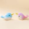 Starfish Ocean Animal Plush Keychain Kawaii Fluffy Whale Keyring Seahorse Pendant  Children